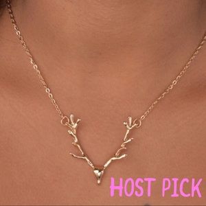 NEW Elk Antlers Pendant Necklace